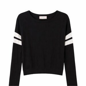 VS Pink Black Knit Sweater Top